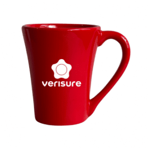 Caneca de Porcelana Tulli Vermelha - 330ml