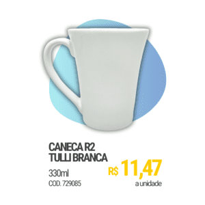 Caneca Tulli Branca - 330ml [Sem personalização]